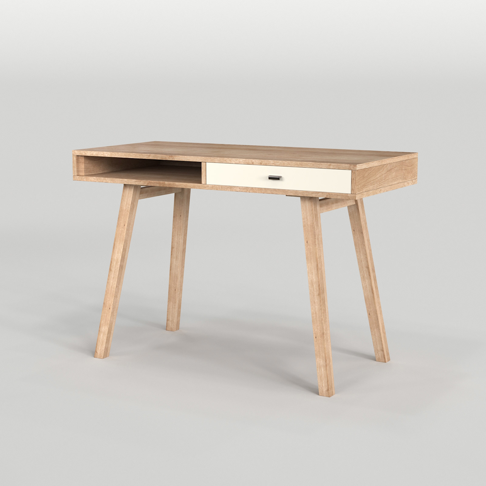 Scandinavian Desk 01 3d Model Turbosquid 1305805