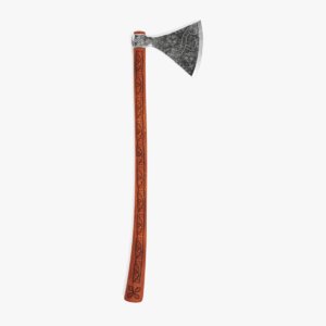 3D viking axe model