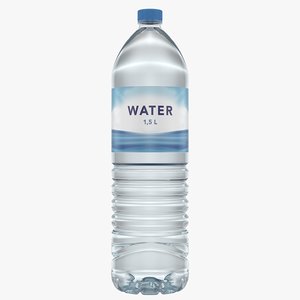 3D model water bottle 1 5