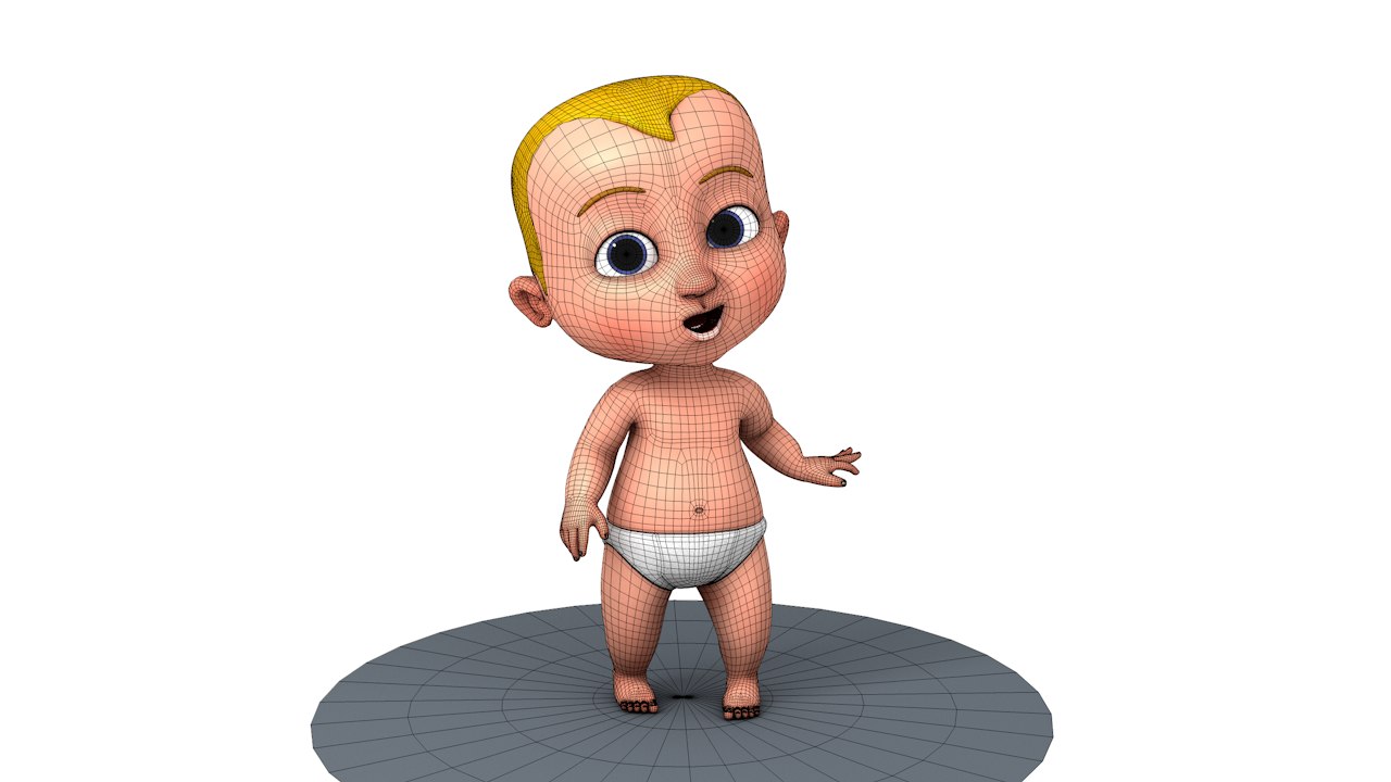 Baby boss rigged 3D model - TurboSquid 1305973