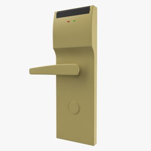 3D model hotel door handle