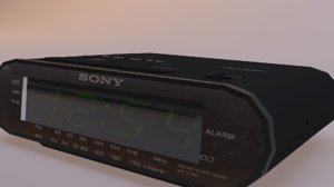 3D model sony alarm clock