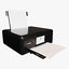 3D office table stationery