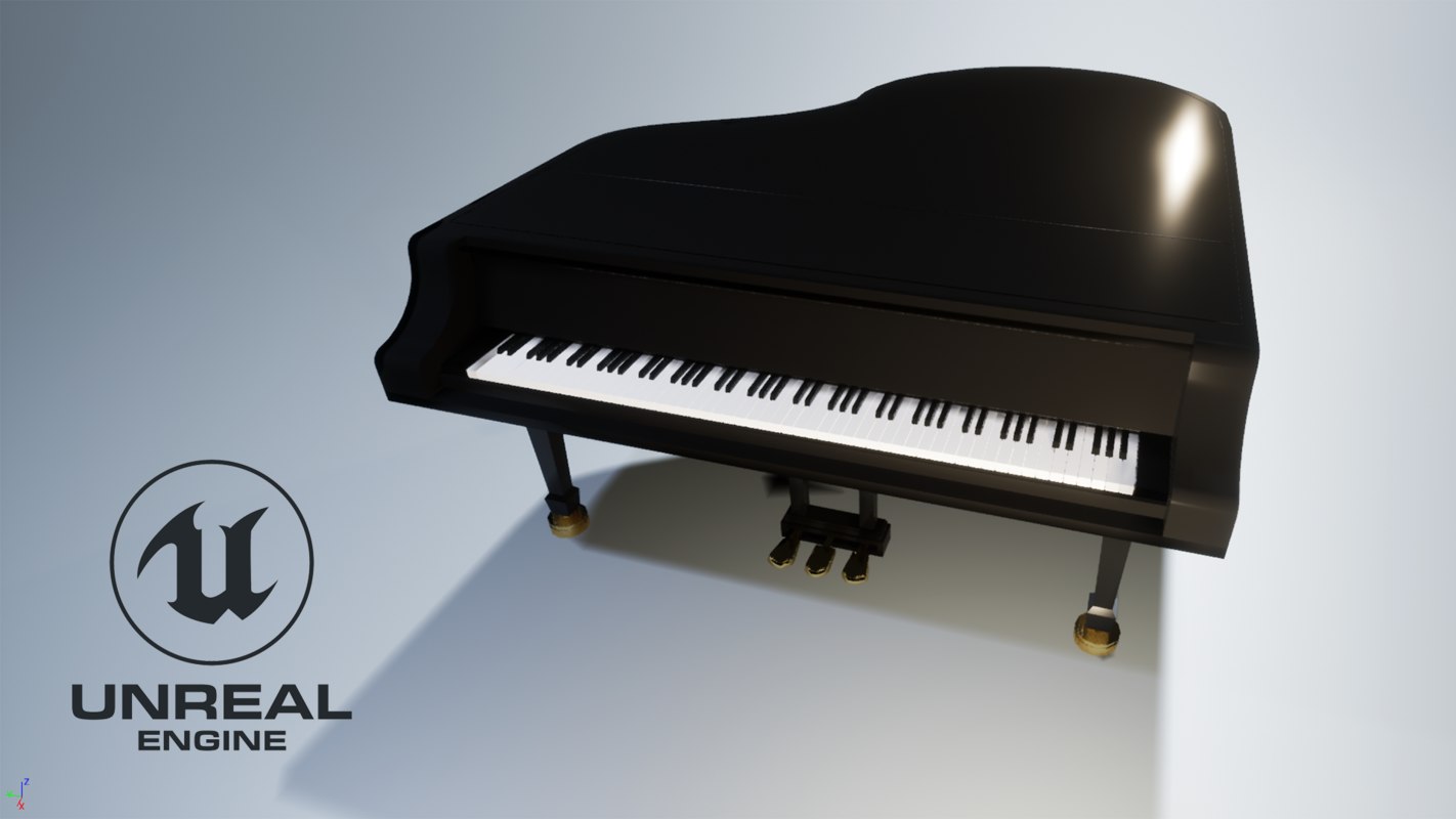 Grand Piano 3d Model Turbosquid