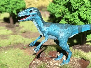 realistic velociraptor 3D model
