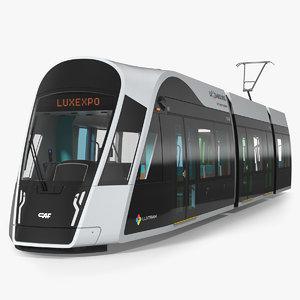3D urbos 3 luxembourg tram model