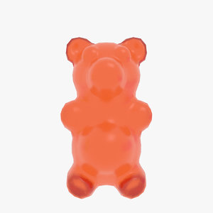 3D model jelly gummy bears