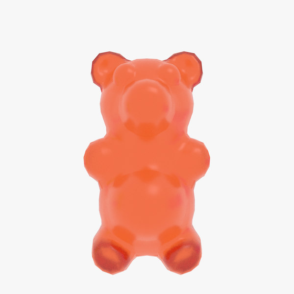 3D model jelly gummy bears