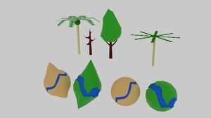 3D planet tree