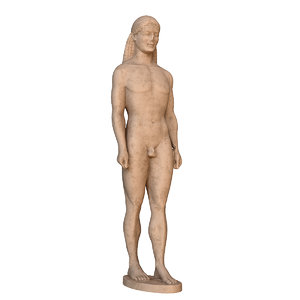 3D model statue kouros