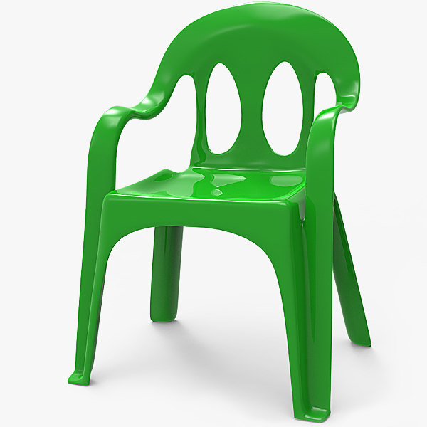 3D plastic chair monobloc TurboSquid 1306938