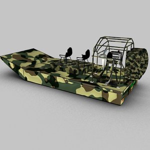 3D swamp airboat