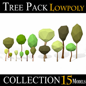 3D simple tree pack -