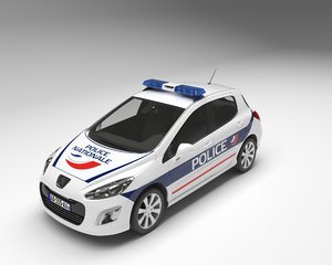 3D police car