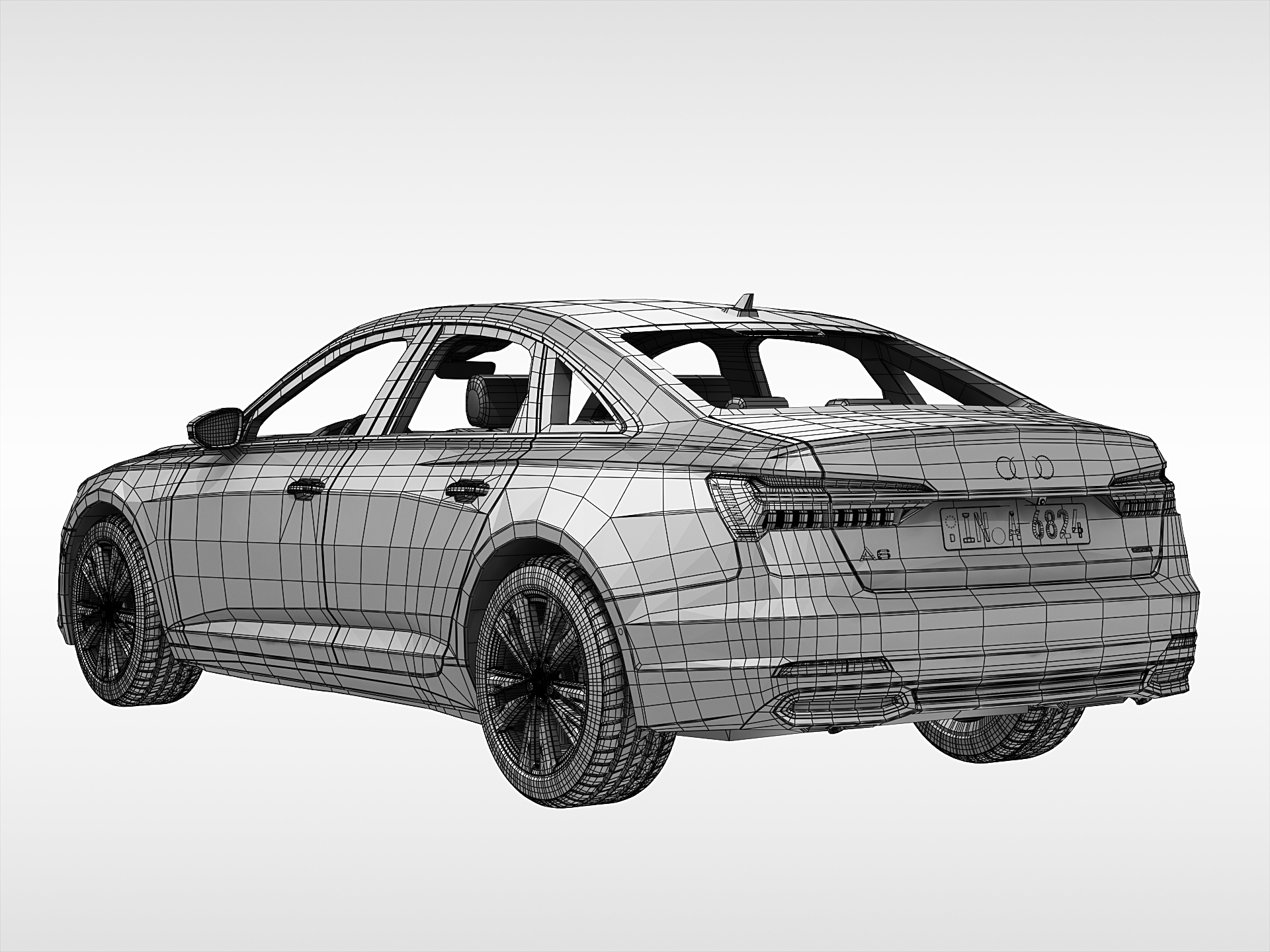 3D Audi Car Model - TurboSquid 1307425