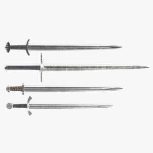 viking swords 3D model