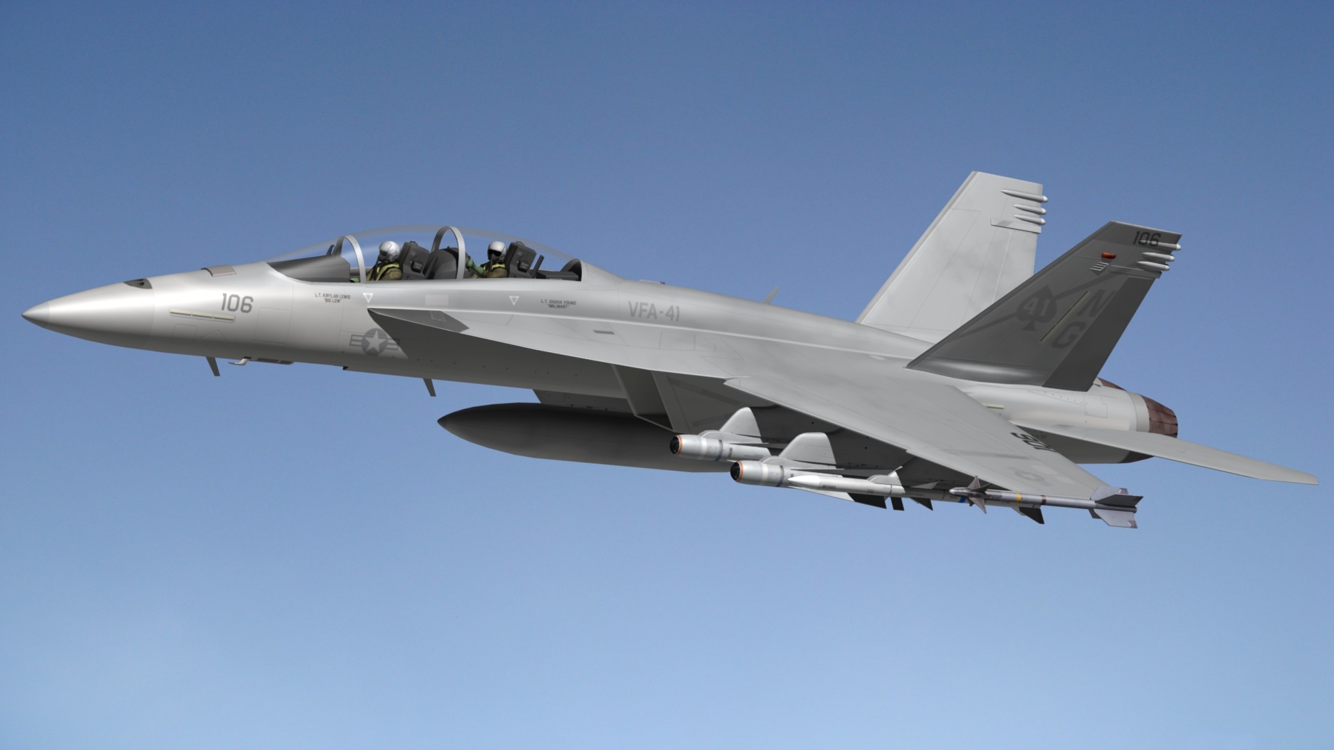 Super hornet fa18f 3D model - TurboSquid 1307613