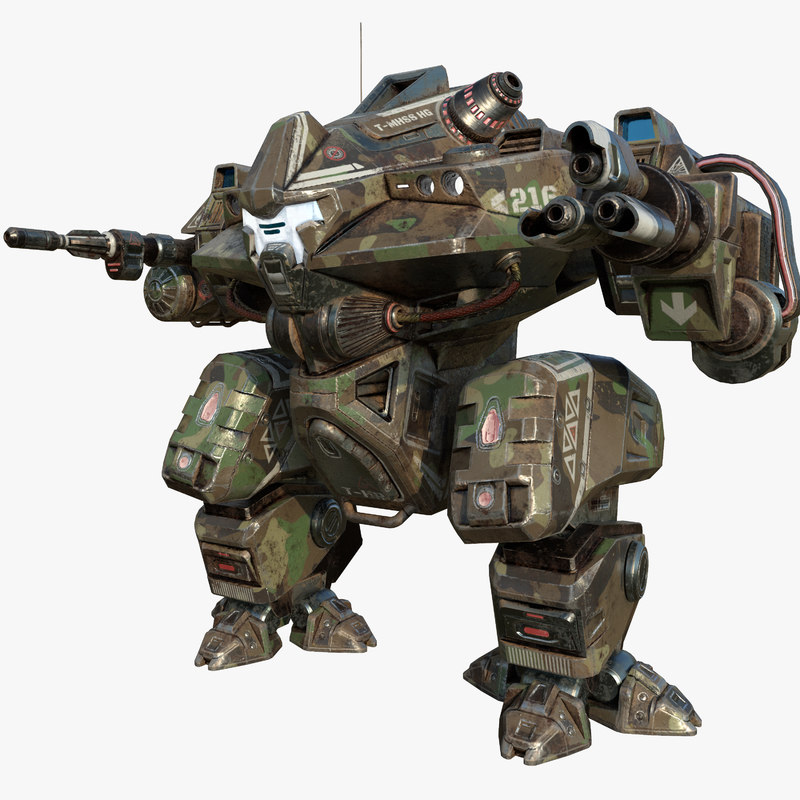 Battle mech model - TurboSquid 1307658