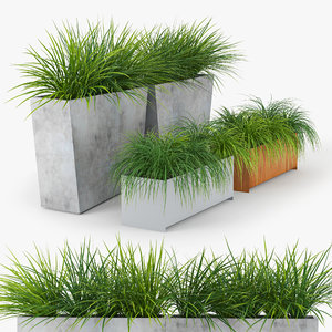 twista planter modern plant 3D