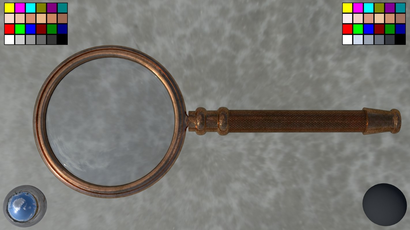3D magnifying glass model TurboSquid 1307714