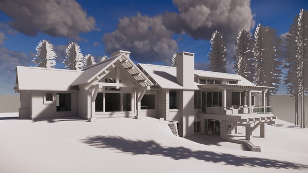 modern house revit sample project