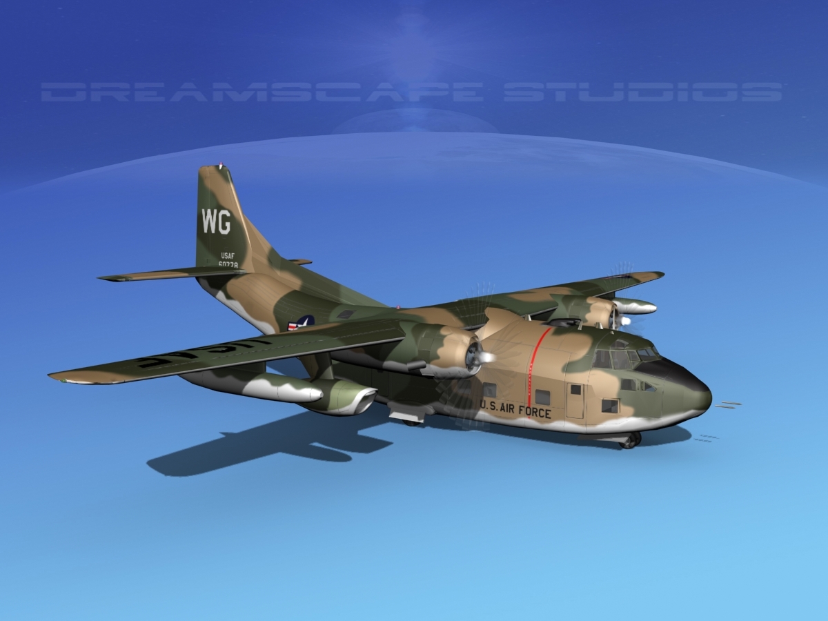 3D model aircraft fairchild c-123 provider - TurboSquid 1307981