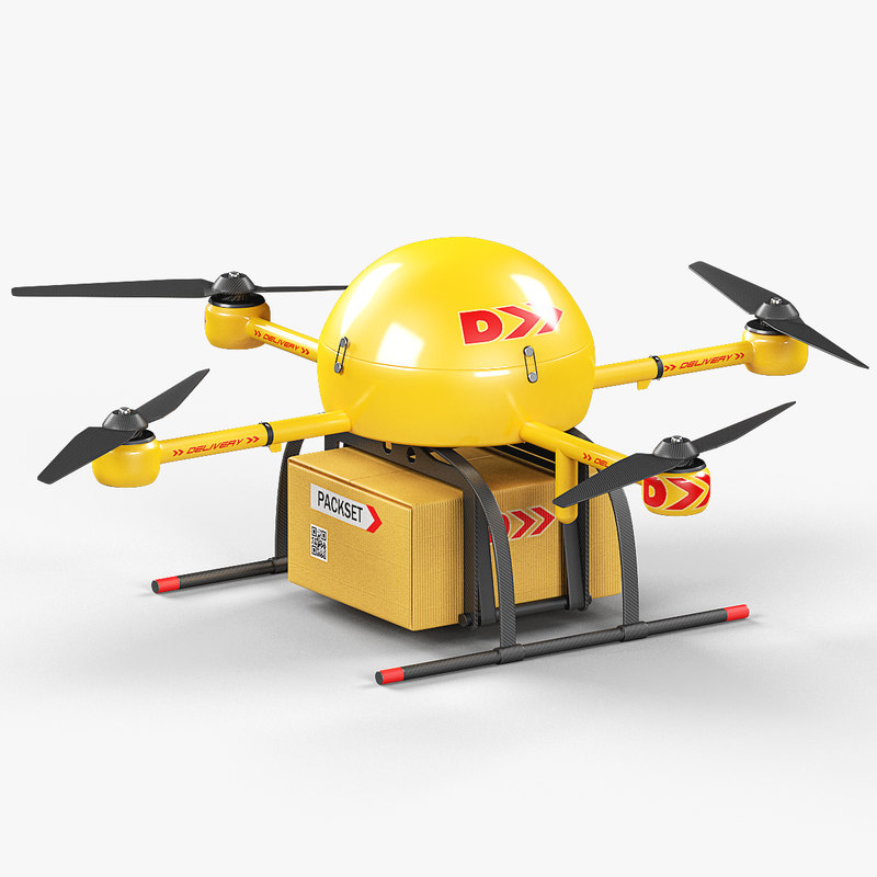 3D delivery drone model TurboSquid 1307997
