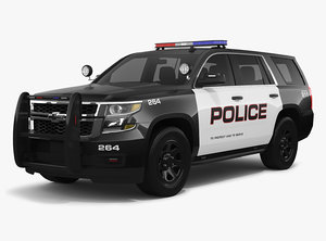 chevrolet tahoe 2018 police 3D model