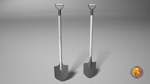 shovel garden tool 3D model