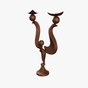 candlestick candle 3D