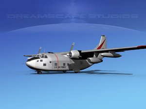 aircraft fairchild c-123 provider 3D