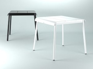 corail dining table square 3D