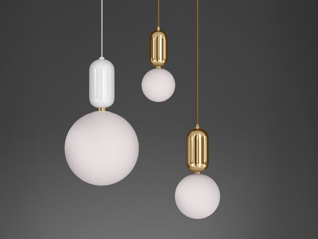 Free Aballs Pendant Lights 3d Model Turbosquid 1308411