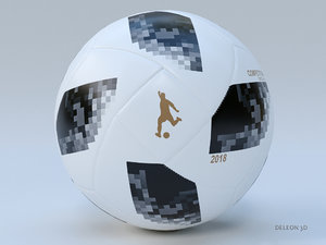 soccer ball 2018 3D model