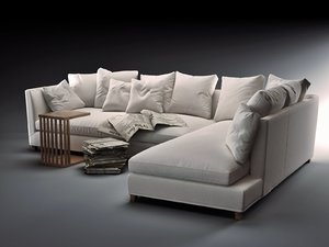 3D model victor modular sofa