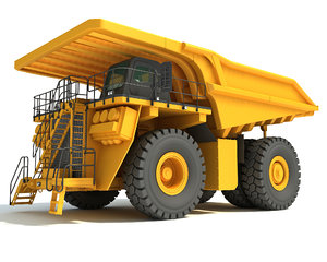 3D mining dump truck model