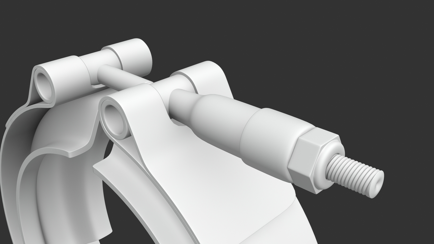 Clamps vband 3D TurboSquid 1309235