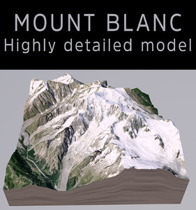 mount blanc 3D model
