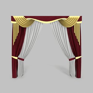 curtains 14 modeled 3D