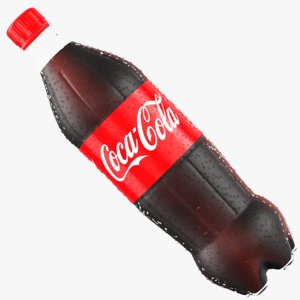 3D wet coca bottle model