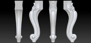3D model ornament legs furniture