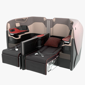 business airplane seat singapore 3D model