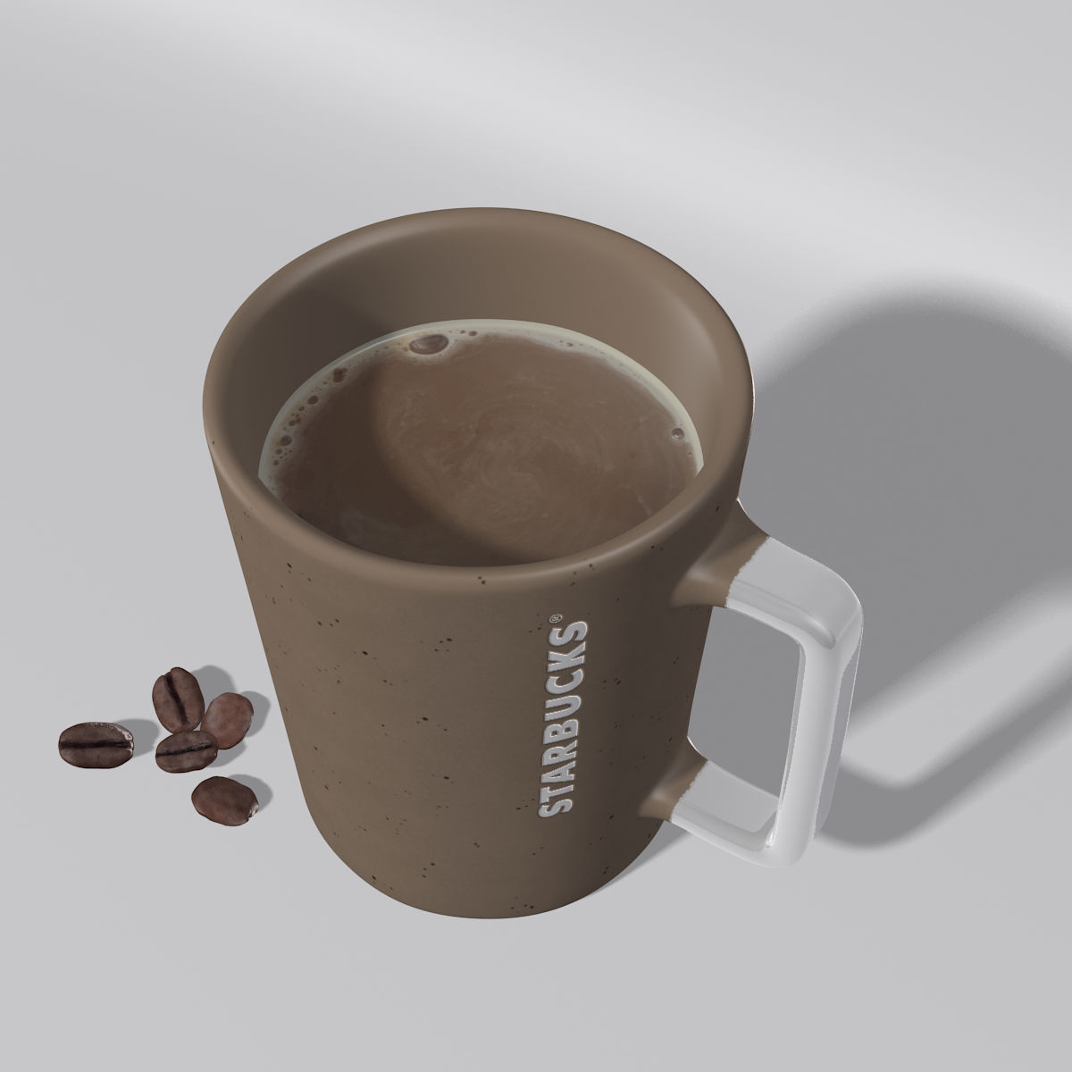 Modelo 3d Taza Manchada Gris De Starbucks Turbosquid 1309794 0125