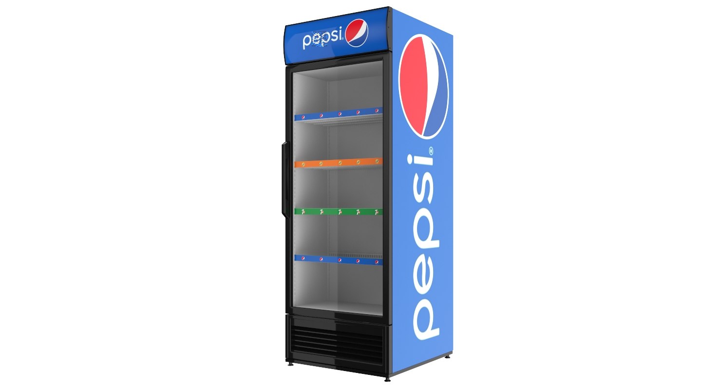 pepsi display fridge