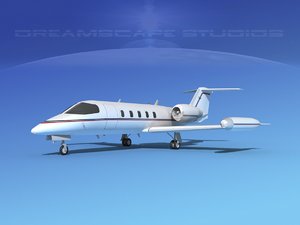 learjet 35 business jet 3D model