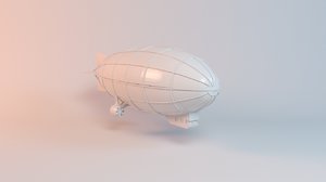 3D zeppelin model
