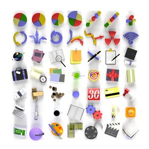icons business 3D