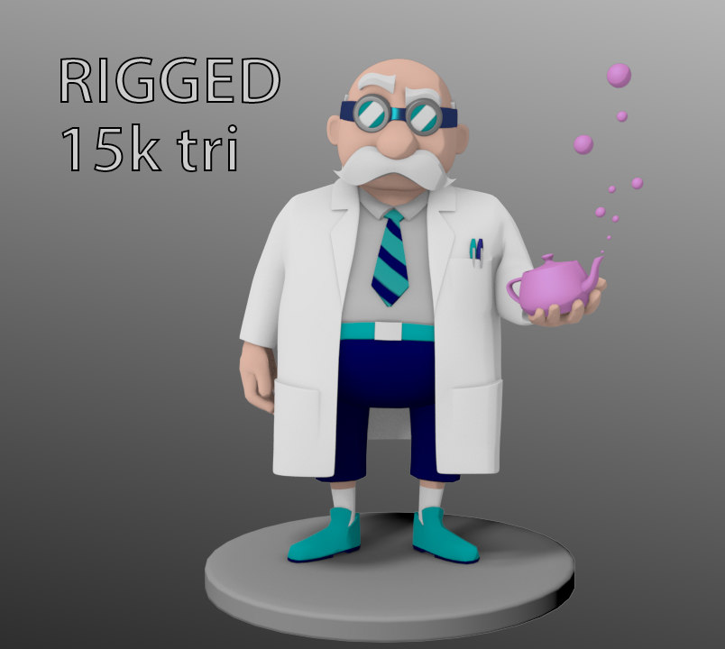 3d Model Doctor Professor Turbosquid 1310025