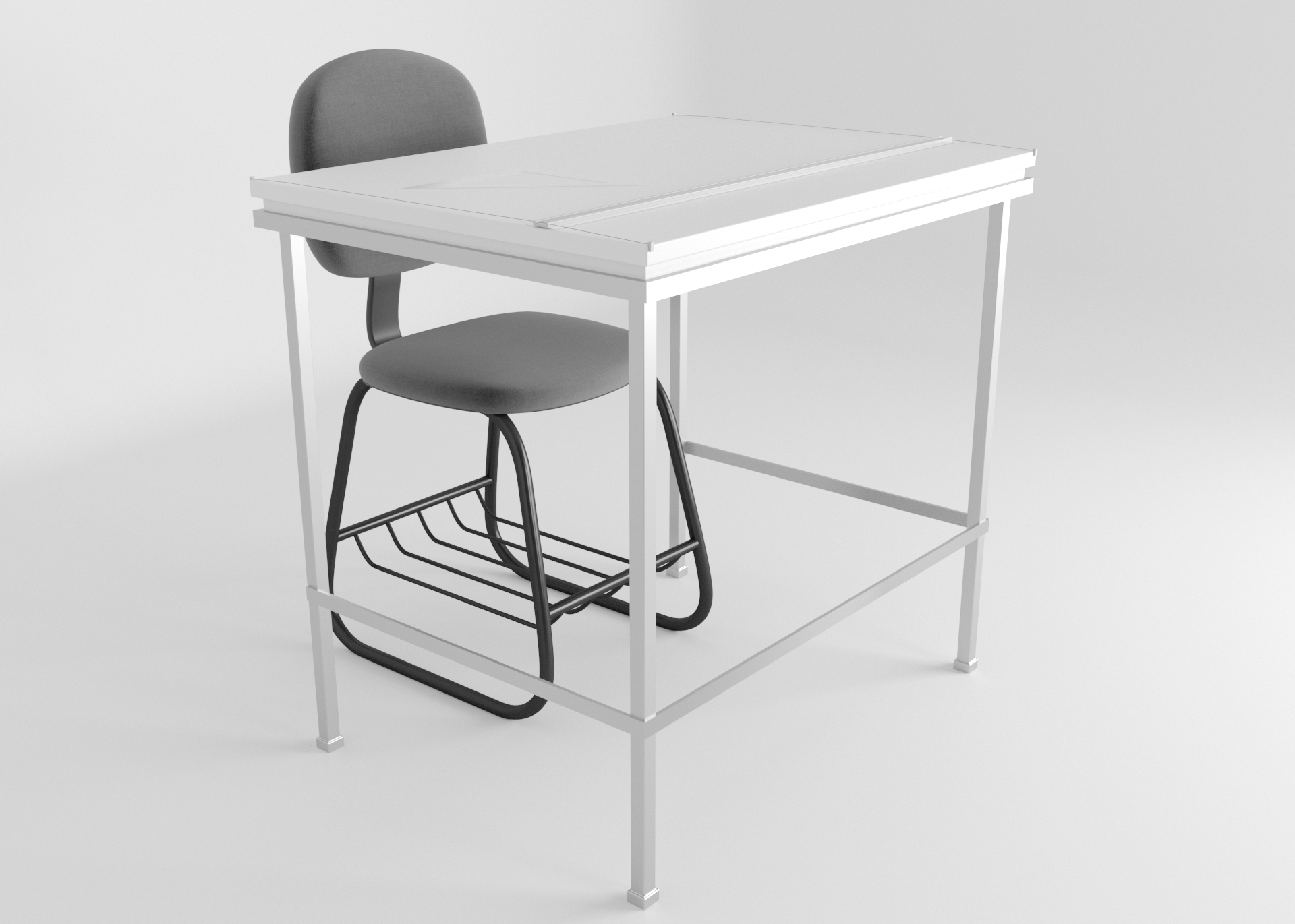 3d Drawing Table Turbosquid 1310235