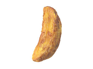 3D photorealistic scanned potato wedge